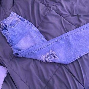 Mom jeans from rue 21.  Size 8. Color blue
